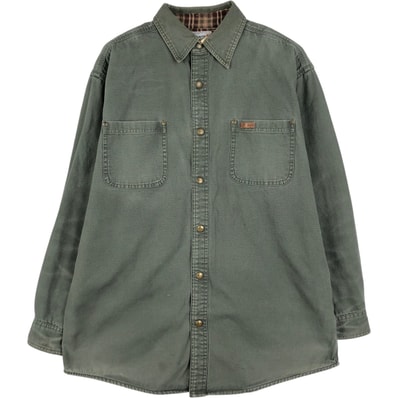 古着 カーハート Carhartt 長袖 ダックワークシャツ メンズL相当/eaa647028