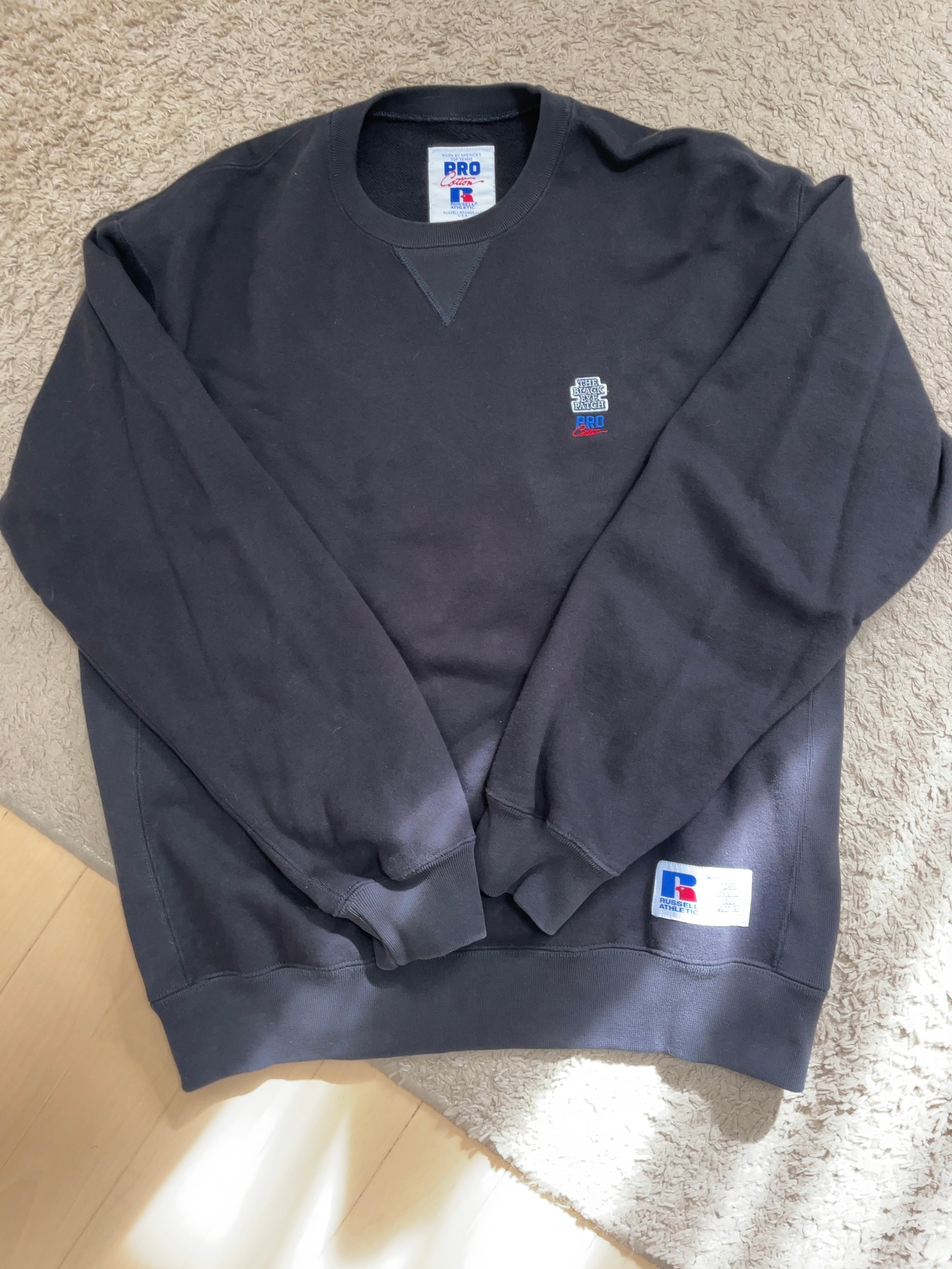 BlackEyePatch x Russell Athletic Small Og Pro Cotton Crewneck Sweat "Black"