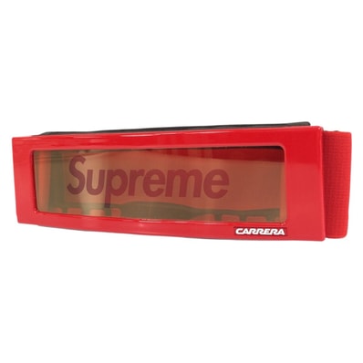 新品未使用 Supreme シュプリーム カレラ オーバートップ ゴーグル レッド プラスチック ゴム/ ゴーグル 505543 【中古】