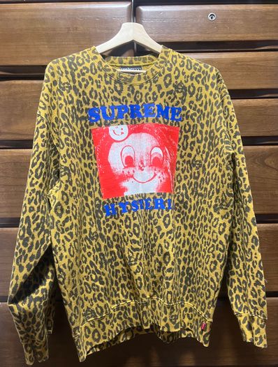 Supreme x HYSTERIC GLAMOUR Crewneck "Leopard Print"