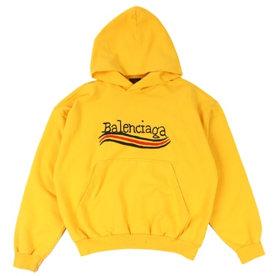 未使用品 バレンシアガ ロゴ ダメージ加工 パーカー XS 720426