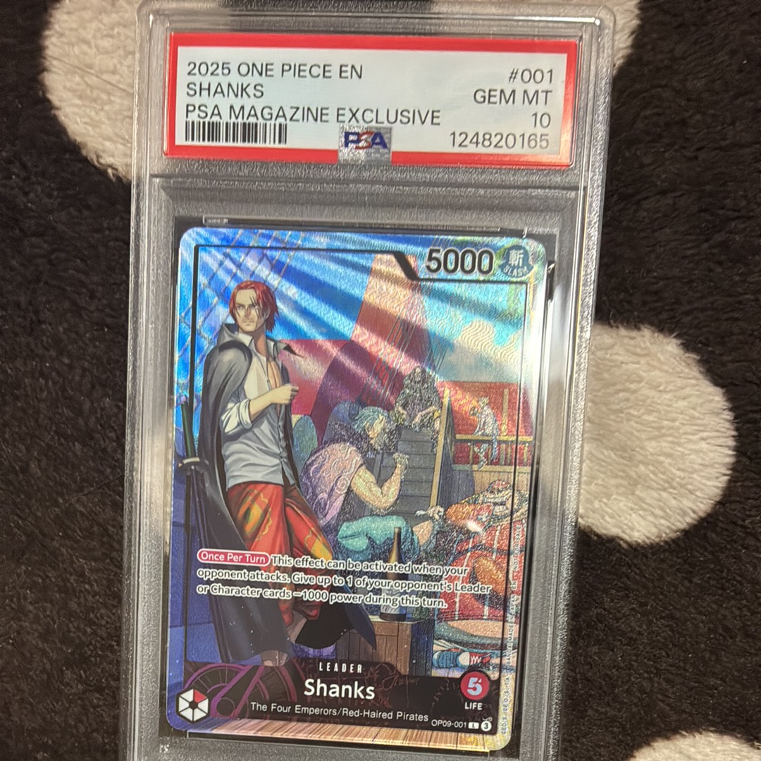 シャンクス L [OP09-001]【英語版】(プロモーションカード「PSA限定コラボプロモカード」)