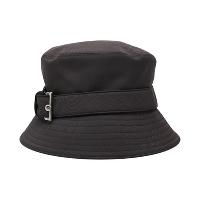 プラダ バケットハット サイズ:M ブラウン ナイロン レディース PRADA 中古