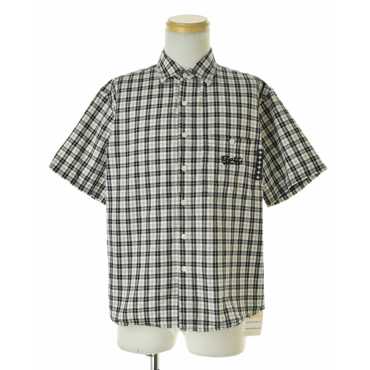 BoTT Plaid S/S Shirt "Black"