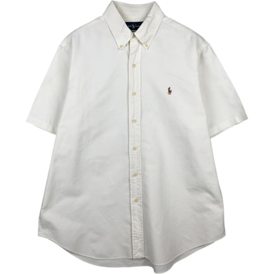 古着 ラルフローレン Ralph Lauren CLASSIC FIT 半袖 ボタンダウンシャツ メンズL相当/eaa641030