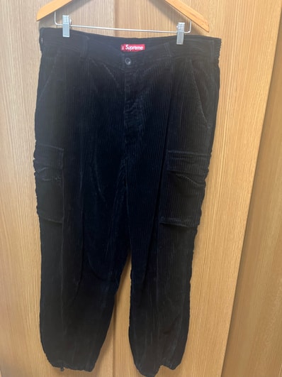 Supreme Wide Wale Corduroy Cargo Pant "Black"