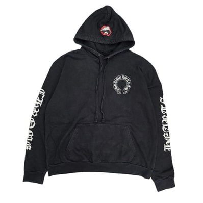 Chrome Hearts PPO HD Chomper PLVR Matty Boy Arche Logo Pullover Hoodie "Black"