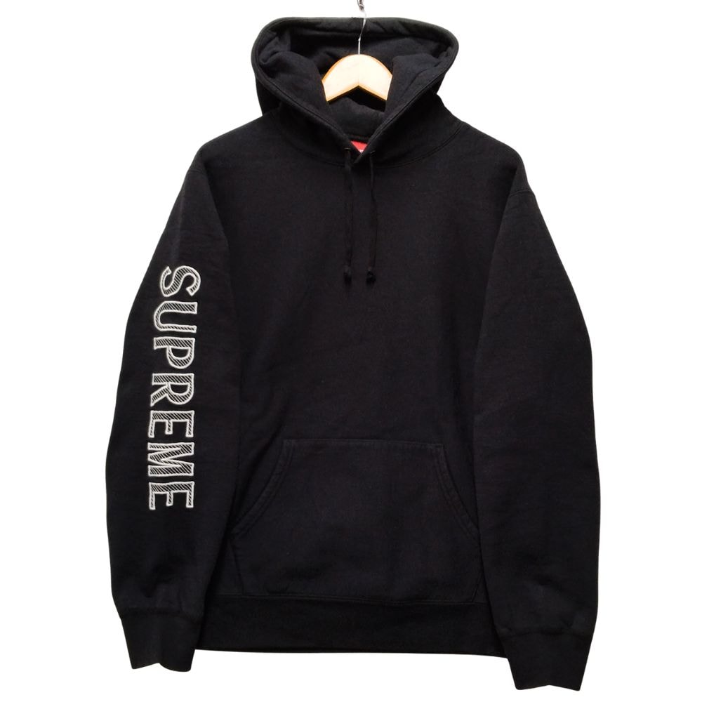 SUPREME シュプリーム Sleeve Embroidery Hooded Sweatshirt スリーブ ロゴ 刺繍 スウェット パーカー 53083