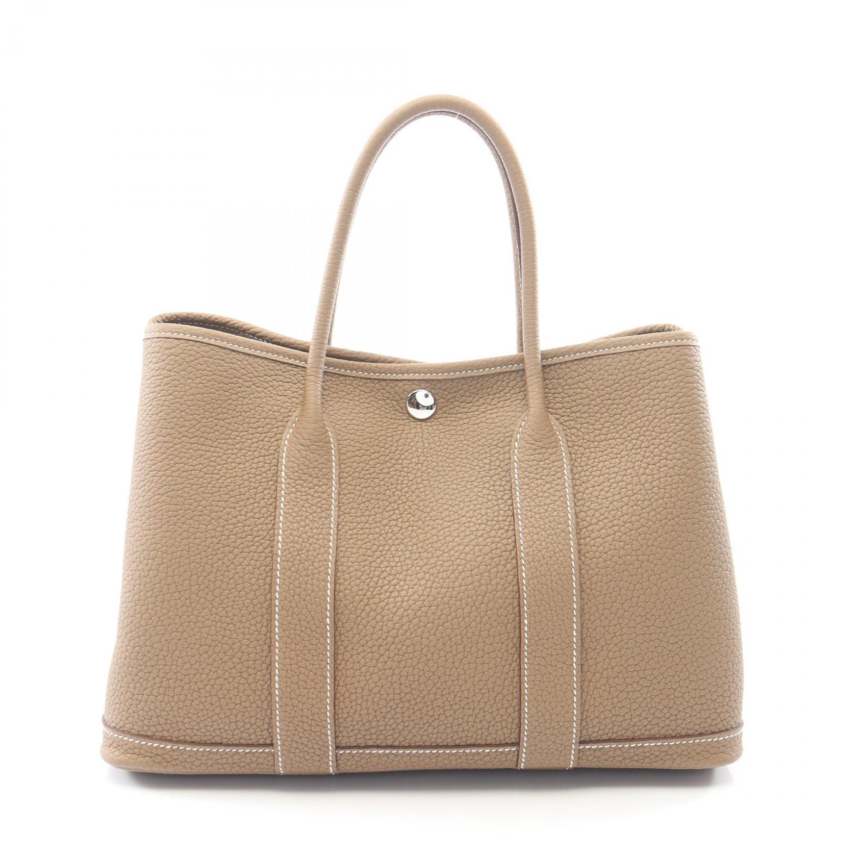 エルメス HERMES ガーデンパーティTPM エトゥープ トートバッグ バッグ ネゴンダ ネゴンダ レディース グレー系 【中古】