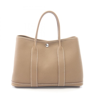 エルメス HERMES ガーデンパーティTPM エトゥープ トートバッグ バッグ ネゴンダ ネゴンダ レディース グレー系 【中古】