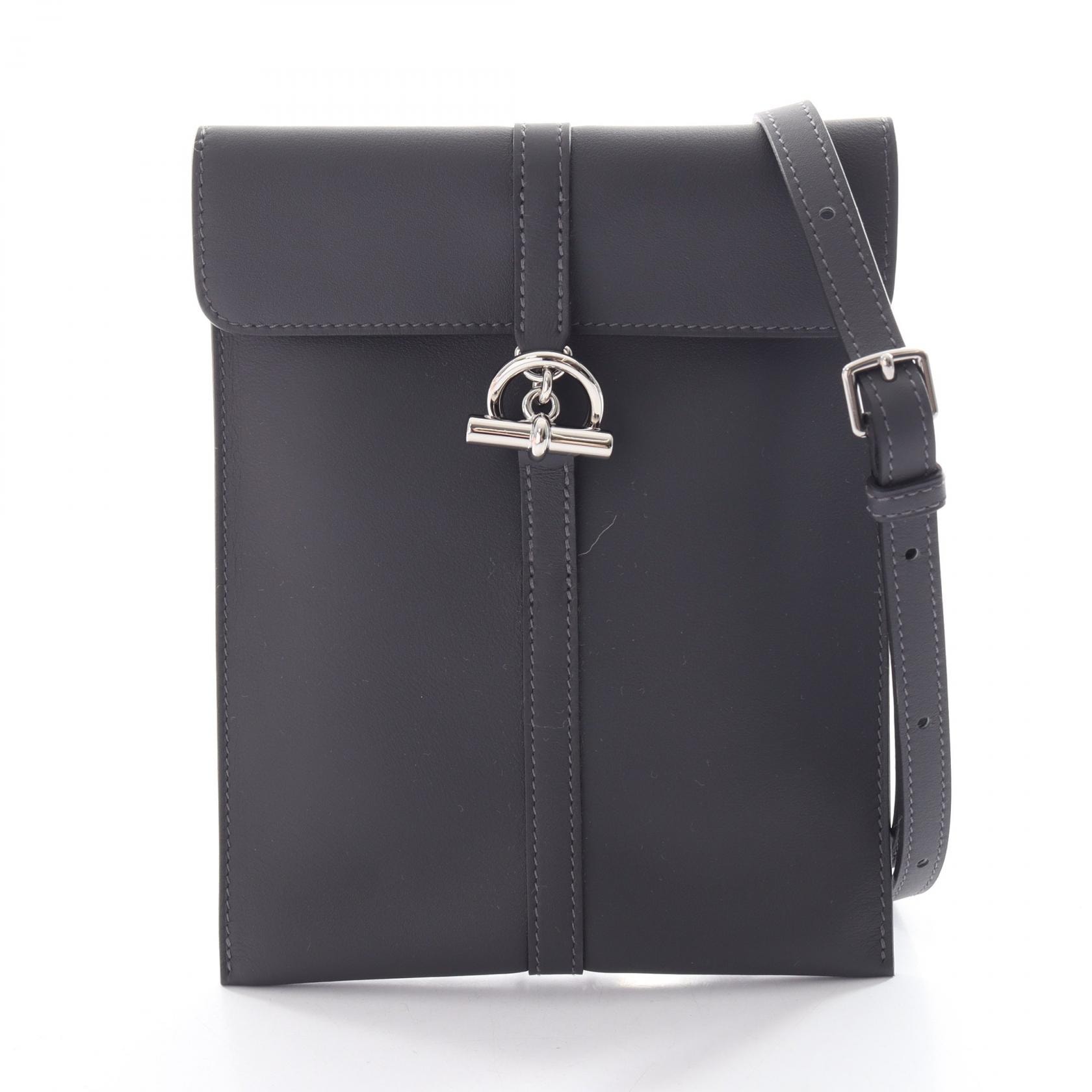 エルメス HERMES グレナン トゥーゴー アルドワーズ ショルダーバッグ バッグ レザー ヴォースイフト アルドワーズ K刻印(2025年製造) レディース グレー系 【中古】