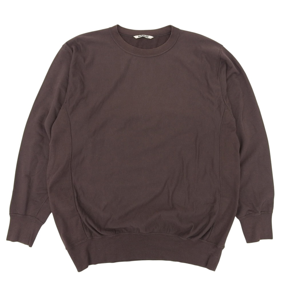 オーラリー SUPER HIGH GAUZE SWEAT BIG P/O コットン トップス メンズ ブラウン 5 5