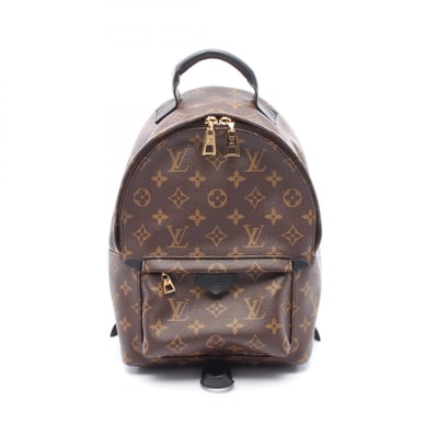 ルイ・ヴィトン LOUIS VUITTON パームスプリングスPM リュックサック バックパック バッグ PVCコーティングキャンバス レザー モノグラム レディース ブラウン系 / ブラック系 M41560 【中古】