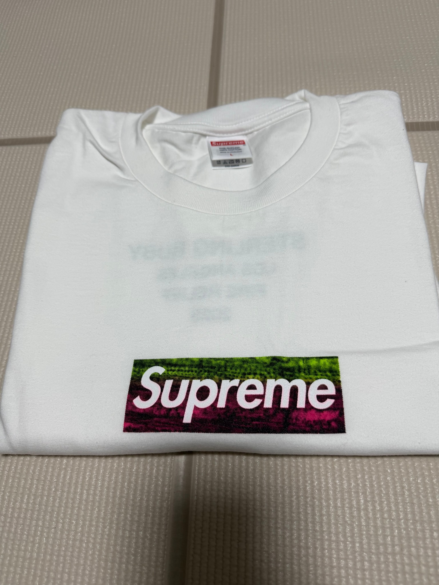Supreme Los Angeles Fire Relief Box Logo Tee "White"