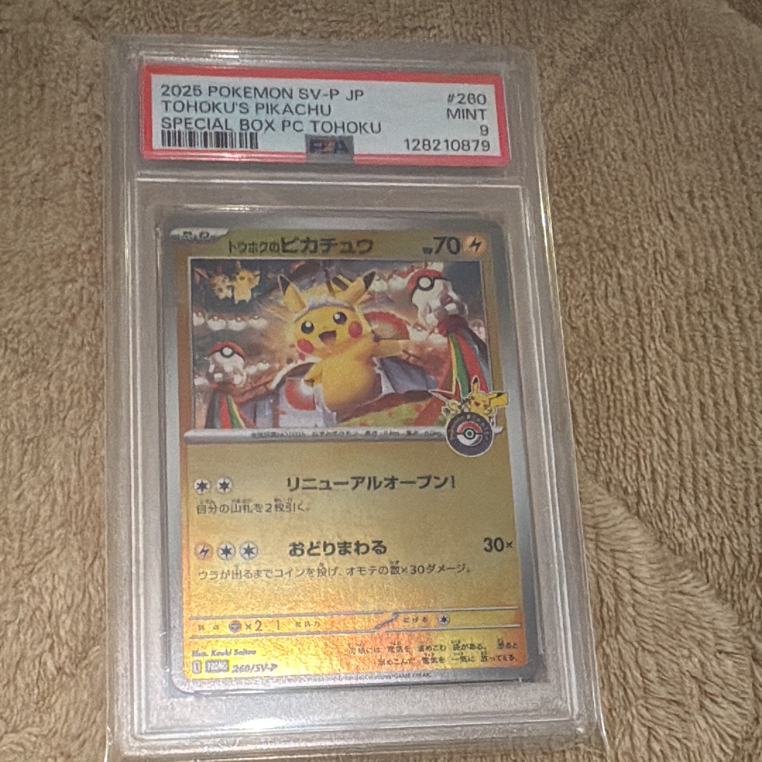 トウホクのピカチュウ P [SV-P 260](スペシャルBOX「ポケモンセンタートウホク」)
