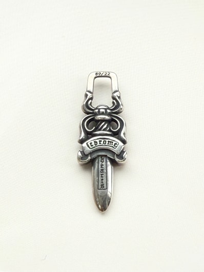Chrome Hearts #5 Dagger Charm Zip 1 "Silver"