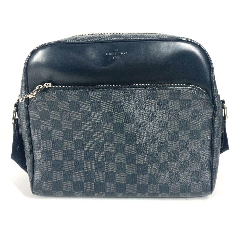 ルイヴィトン LOUIS VUITTON デイトンPM N41408 ダミエグラフィット カバン 斜め掛け メッセンジャーバッグ ショルダーバッグ ダミエグラフィットキャンバス ブラック