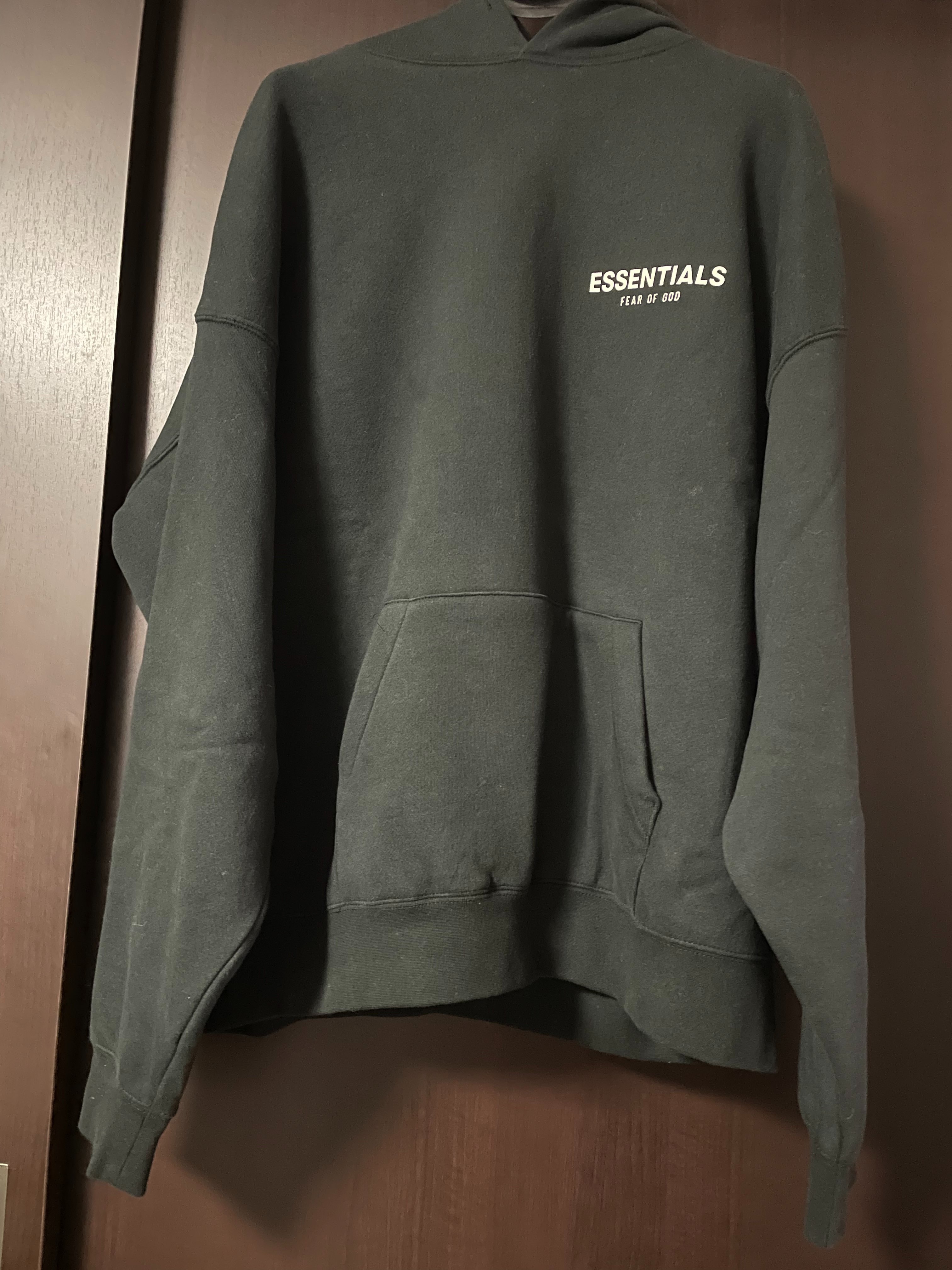 FEAR OF GOD ESSENTIALS Photo Pullover Hoodie "Black"