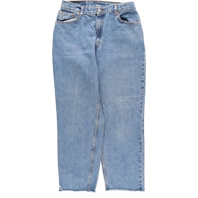 古着 リーバイス Levi's 550 RELAXED FIT TAPERED LEG カットオフ テーパードデニムパンツ レディースL(w30)相当/eaa626441