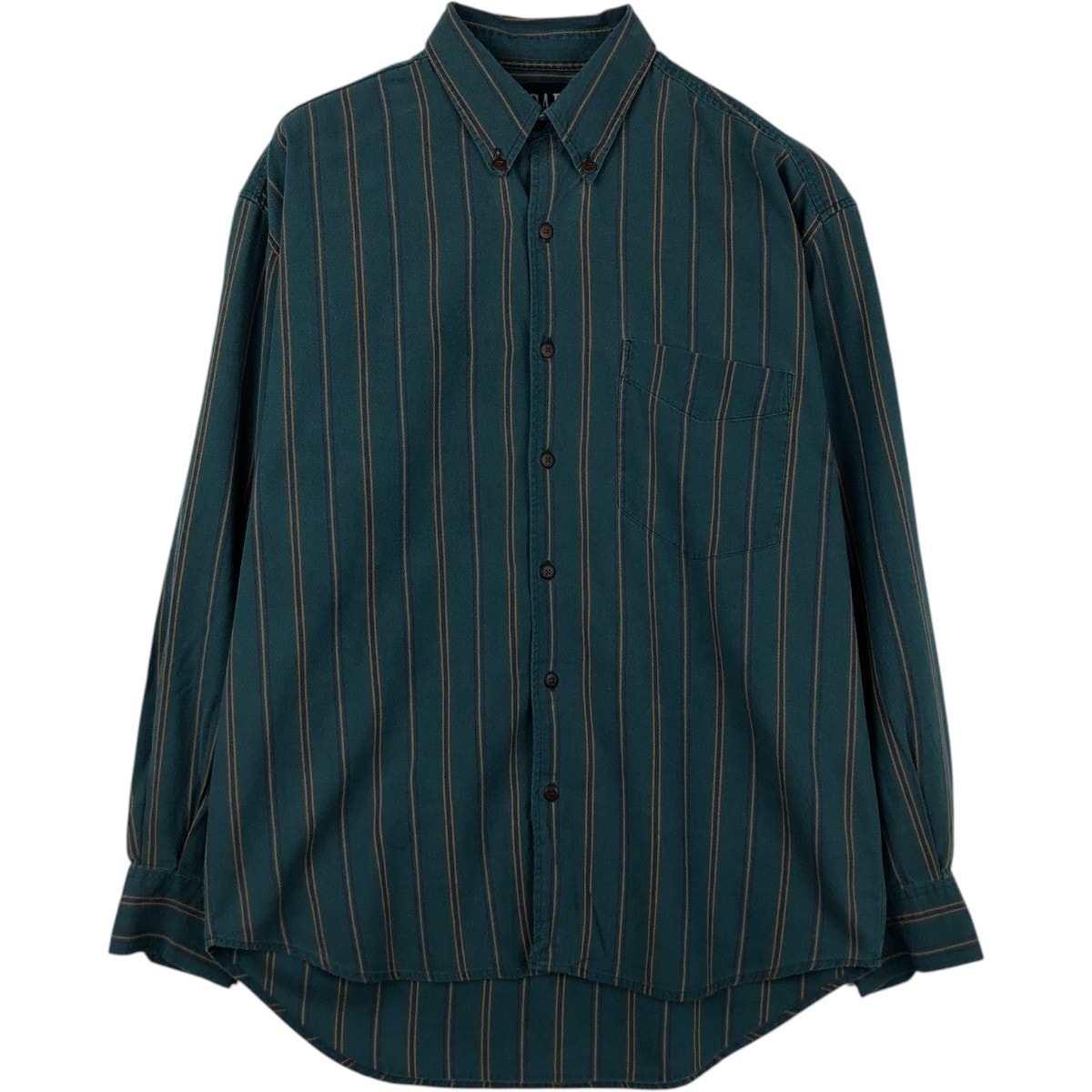 古着 90年代 ギャップ GAP オールドギャップ 長袖 ボタンダウンストライプシャツ メンズM相当 ヴィンテージ/eaa666219