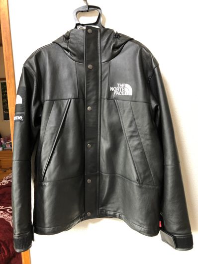 Supreme x The North Face Leather Mountain Parka "Black"