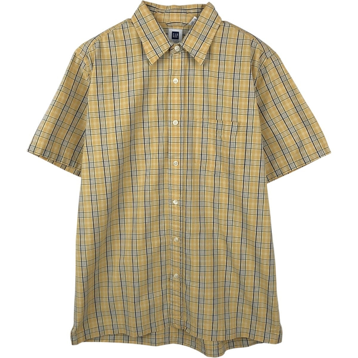 古着 90~00年代 ギャップ GAP オールドギャップ 半袖 コットン チェックシャツ メンズM相当 ヴィンテージ/eaa665294