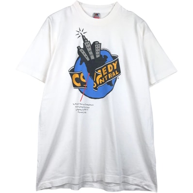 古着 90年代 フルーツオブザルーム FRUIT OF THE LOOM COMEDY CENTRAL コメディセントラル アドバタイジングTシャツ USA製 メンズXL相当 ヴィンテージ/eaa654034