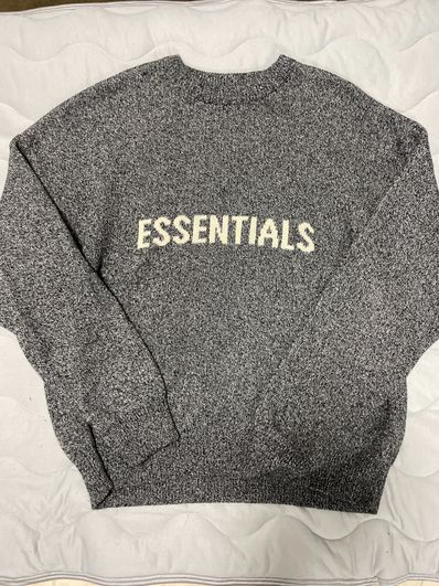 FEAR OF GOD ESSENTIALS Knit Sweater "Grey Melange"