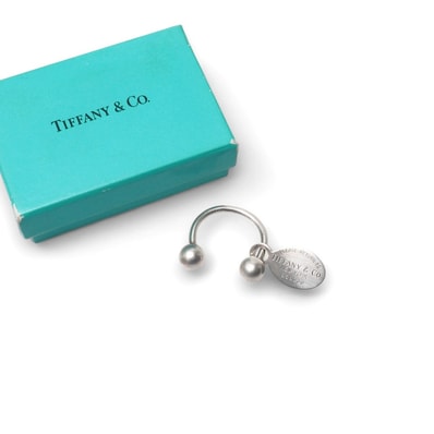 TIFFANY&Co. ティファニー ヴィンテージ オーバル タグ スクリューボール キーリング Return To Tiffany リターン トゥ ティファニー シルバー925 ブランド古着【中古】20251027/RA6371