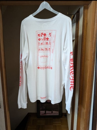 Chrome Hearts Aoyama Exclusive L/S PocketT-Shirt "White/Red"