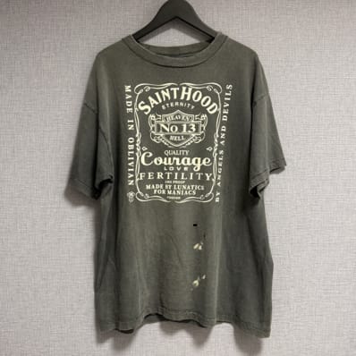 SAINT Mxxxxxx x NEIGHBORHOOD STHD SS Tee/Skull Bike "Black"