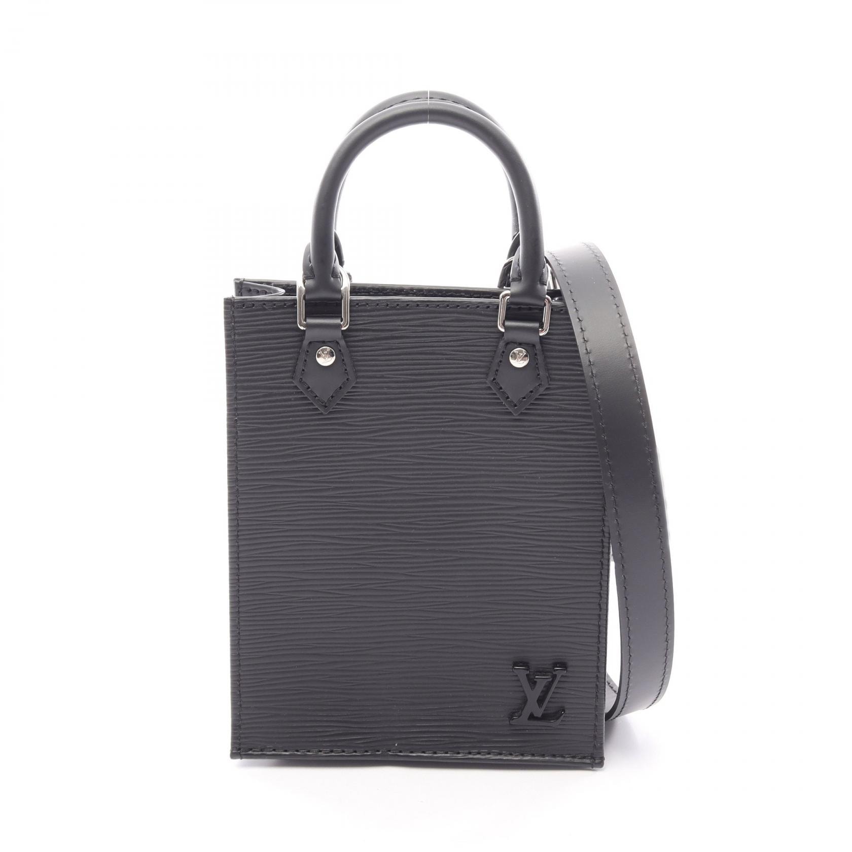 ルイ・ヴィトン LOUIS VUITTON プティット サックプラ 2WAY ハンドバッグ バッグ レザー エピ ノワール レディース ブラック系 M69441 【中古】