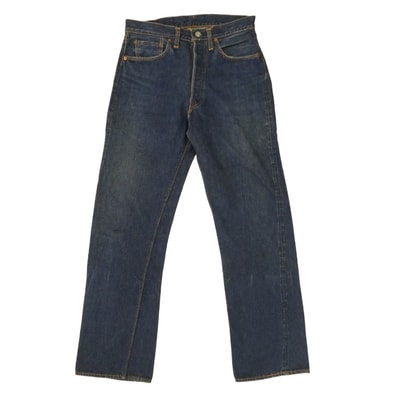 Levi's リーバイス デニムパンツ 50s 501XX 53MODEL 53モデル 革パッチ 両面均等V ボタン裏刻印無 デニムパンツ インディゴブルー系【中古】