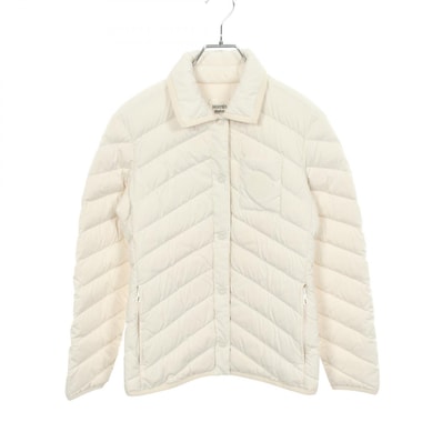 エルメス HERMES キルティング オーバーシャツ クルードセル ダウンジャケット 衣料品 アウター ポリエステル ホワイト レディース ホワイト系 4H0168DR 【中古】