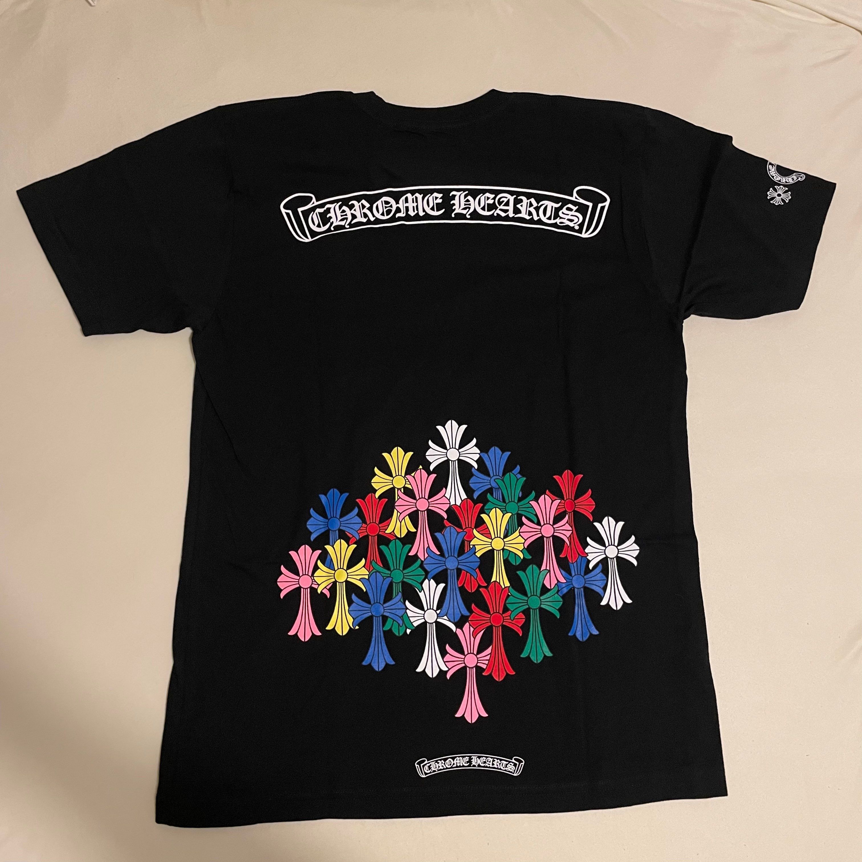 Chrome Hearts Multi Color Cross Cemetery T-Shirt "Black"