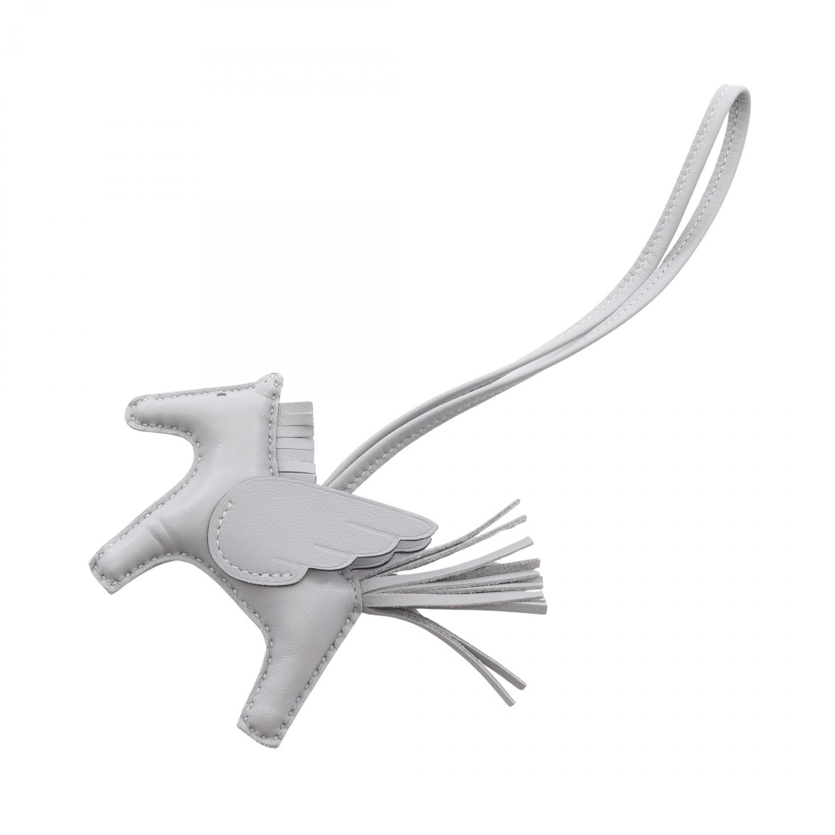エルメス HERMES ロデオペガサスPM グリパンタン チャーム アクセサリー アニョーミロ / ヴォースイフト アニョーミロ K刻印(2025年製造) レディース グレー系 【中古】
