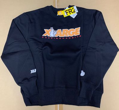 XLARGE x FR2 BOX LOGO CREWNECK SWEAT "Black"