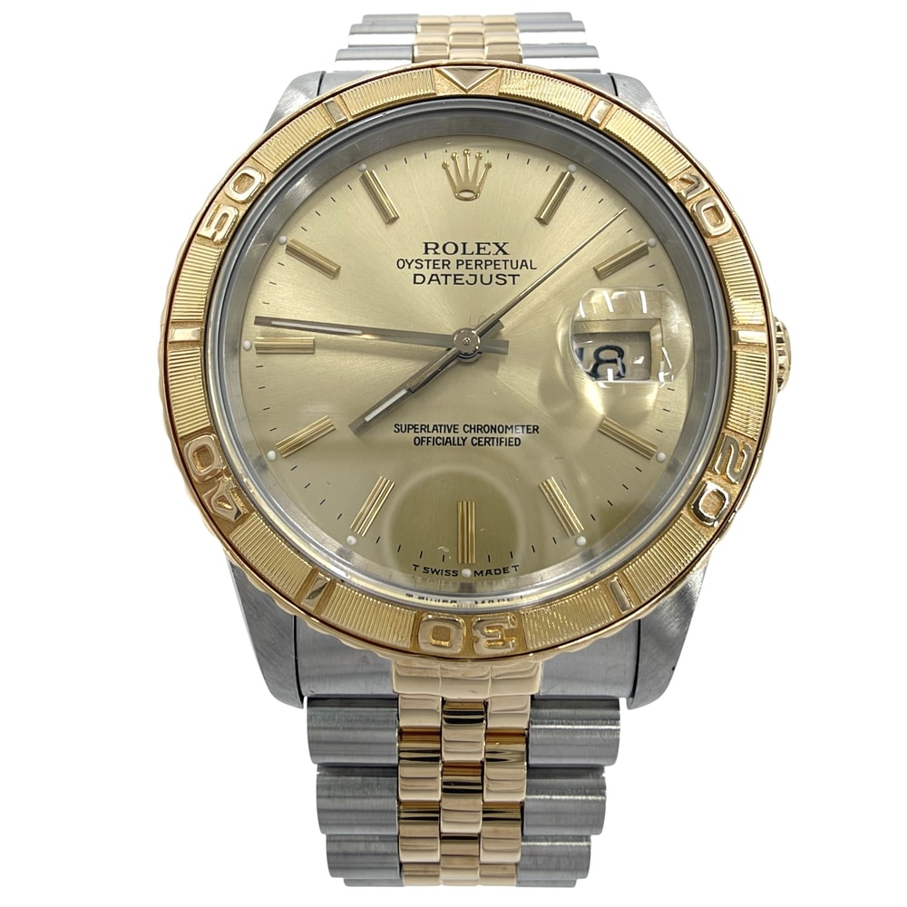 ROLEX ロレックス 腕時計 デイトジャスト サンダーバード 18金 AT シャンパンゴールド文字盤 16263 自動巻き ステンレススチール  イエローゴールド   メンズ 美品【中古品】