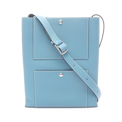 エルメス HERMES カバッシュ ショルダーバッグ バッグ レザー エバーカラー エバーカラー ニューブルージーン W刻印(2024年製造) レディース ブルー系 084929CK 【中古】