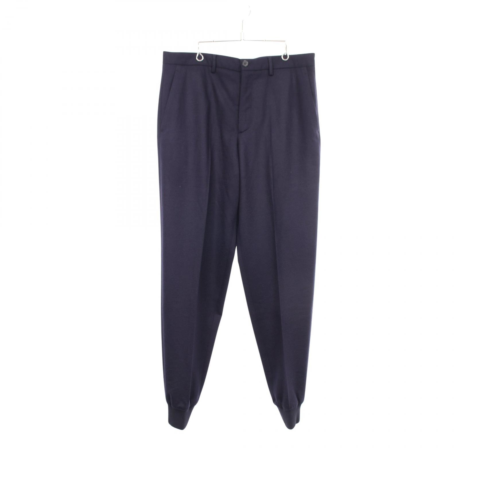 プラダ PRADA パンツ 衣料品 ボトムス ウール メンズ ネイビー系 【中古】