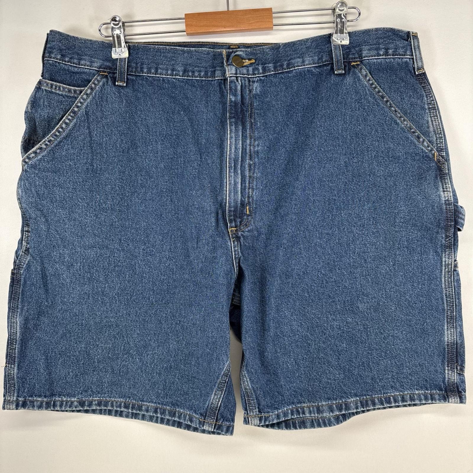 古着 カーハート Carhartt デニム ショートパンツ ワンポイントロゴ ハーフパンツ ペインター 大きいサイズ w42 ブルー メンズ