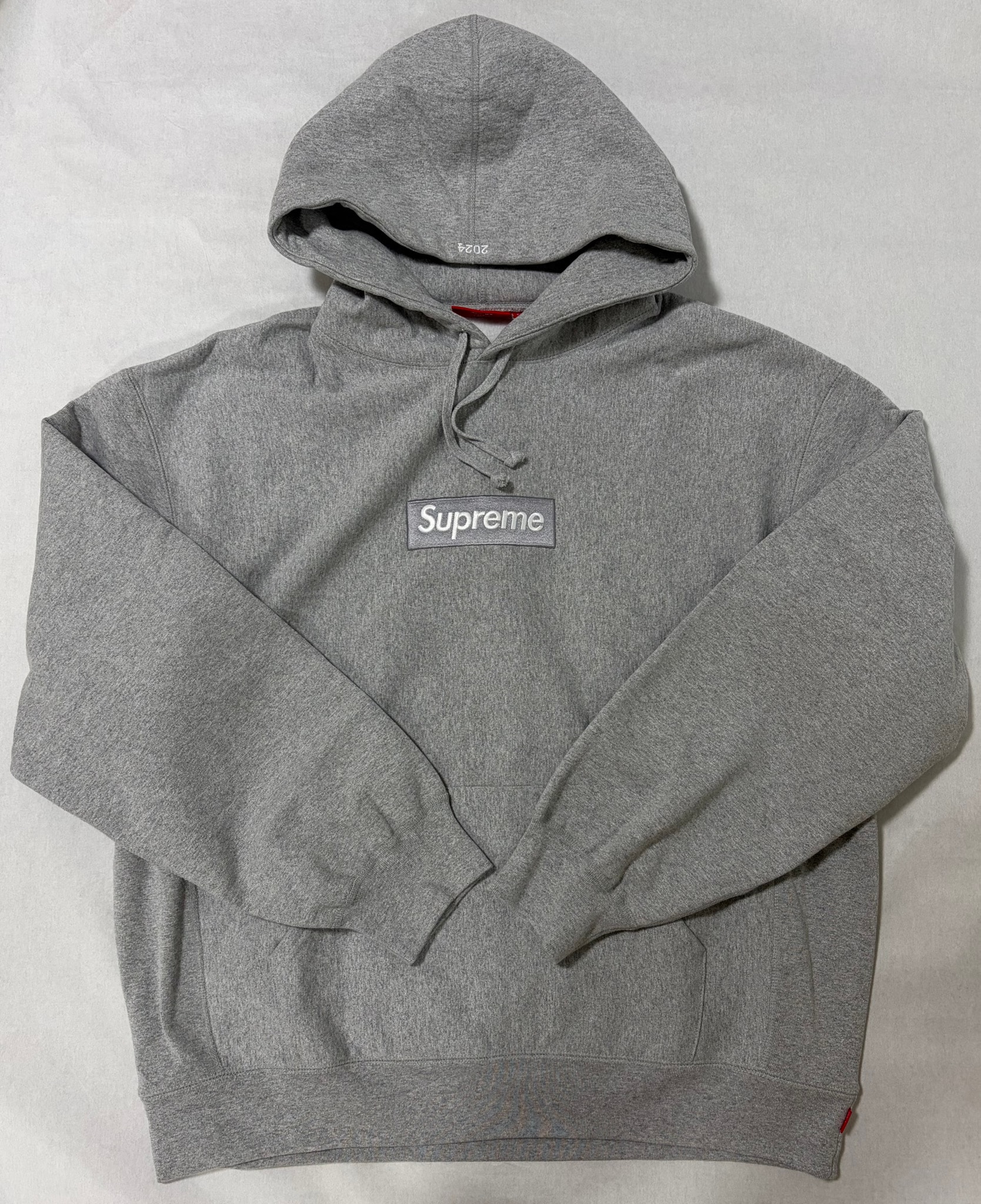 Supreme Box Logo Hooded Sweatshirt "Heather Grey" (24FW)
