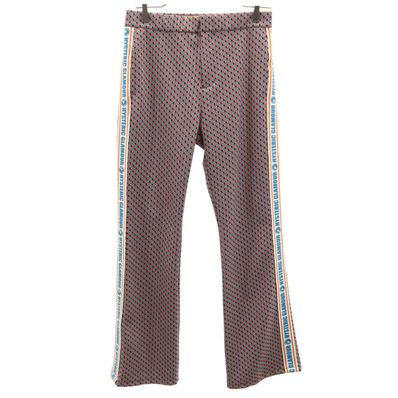 HYSTERIC GLAMOUR ヒステリックグラマー DIZZY & MILKY 日本製 総ロゴ フレアパンツ M マルチ