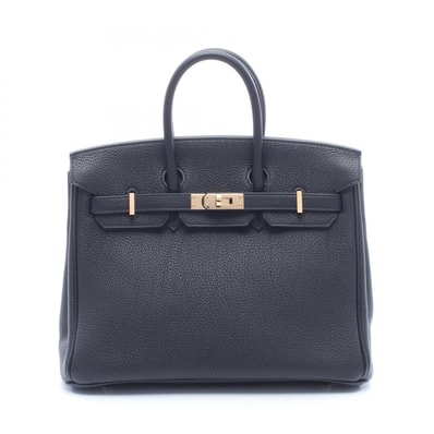 エルメス HERMES バーキン25 ハンドバッグ バッグ レザー トゴ トゴ U刻印(2022年製造) レディース ブラック系 【中古】