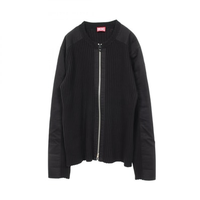 ディーゼル DIESEL K-MATTY ジップアップ カーディガン 衣料品 トップス コットン メンズ ブラック系 【中古】