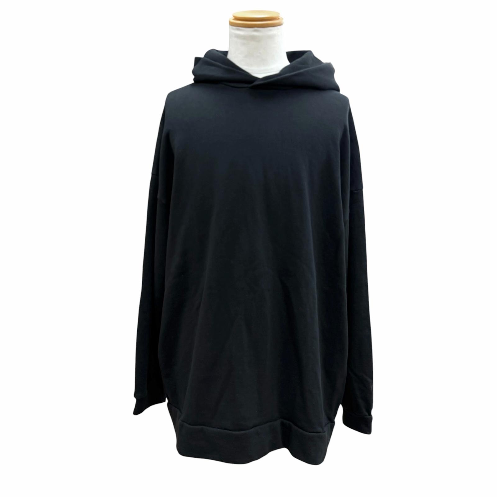 美品 ザロウ パーカー ESSONI TOP ブラック L 386-K290