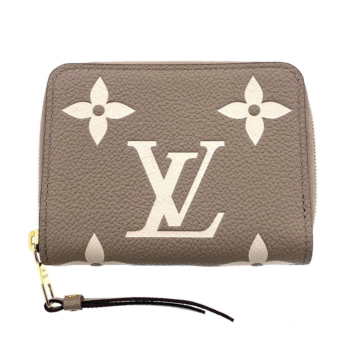 LOUIS VUITTON ルイ・ヴィトン ジッピー コインパース コインケース M69797 モノグラムアンプラント ベージュ レディース【中古】