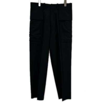 エヌハリウッド 281-PT08 ブラック アウトポケット スラックスパンツ 38