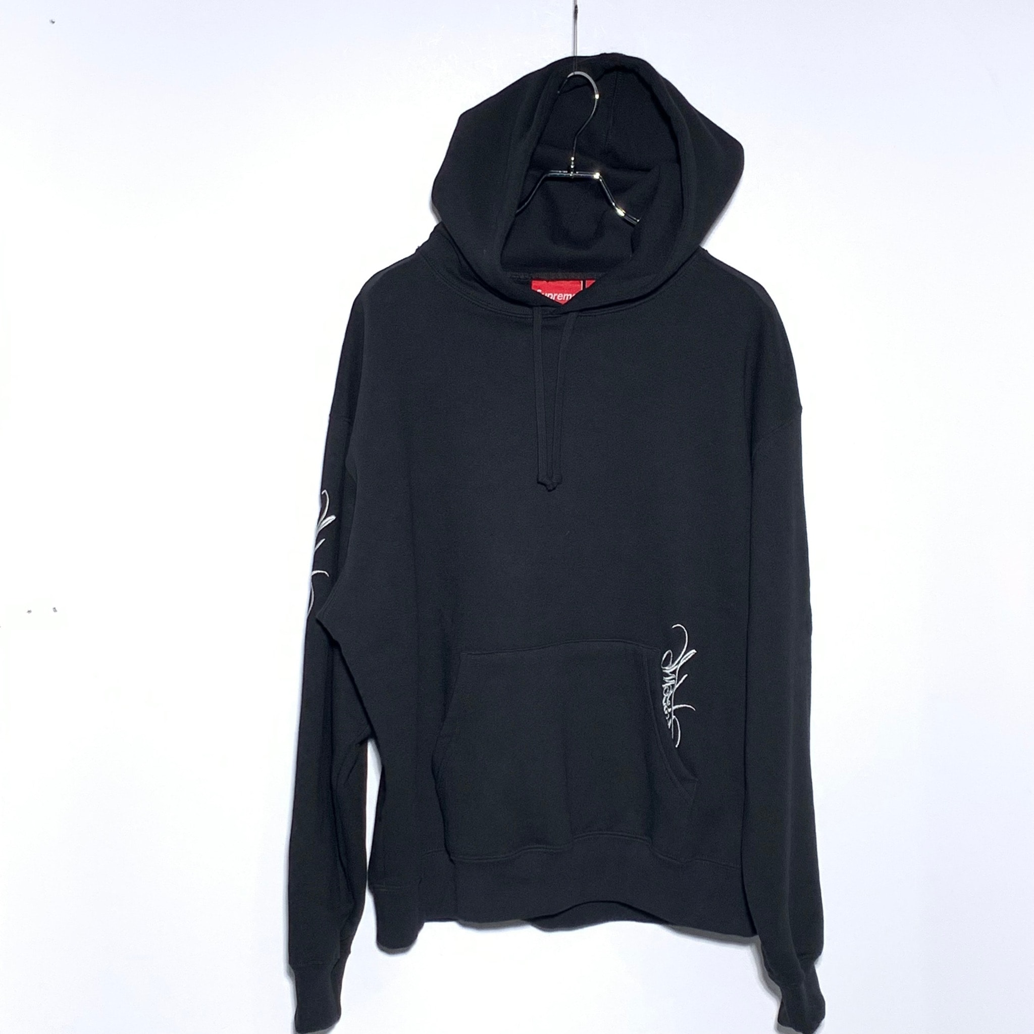 Supreme Tag Hooded Sweatshirt "Black"