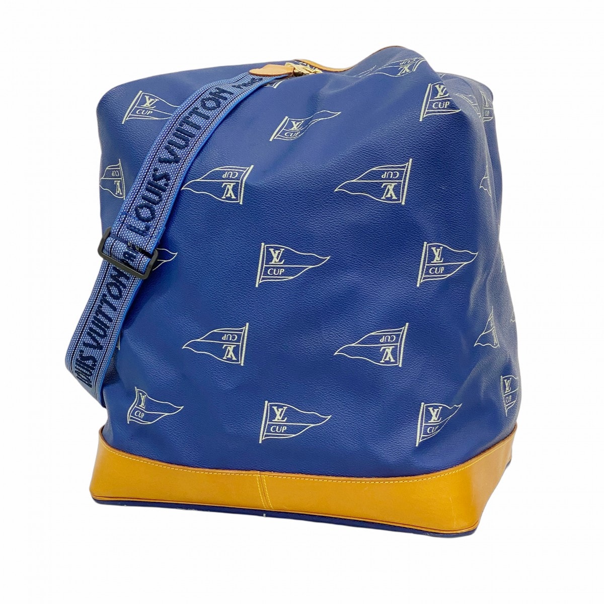 【6de5589】ルイヴィトン ショルダーバッグ LVカップ サックマリーンバンドリエール  A24014 ブルー【中古】メンズ レディース ユニセックス